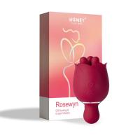 VIBROMASSEUR ROTATIF EN FORME DE ROSE 