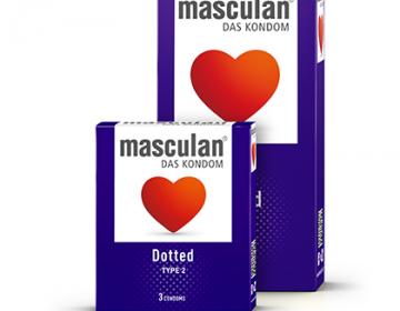 PRESERVATIFS MASCULAN DOTTED EN LATEX PAR 3