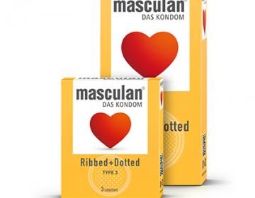 PRESERVATIFS MASCULAN RIBBED AND DOTTED EN LATEX  PAR 10