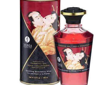 HUILE DE MASSAGE APHRODISIAQUE CHAUFFANTE ET COMESTIBLE DE SHUNGA 