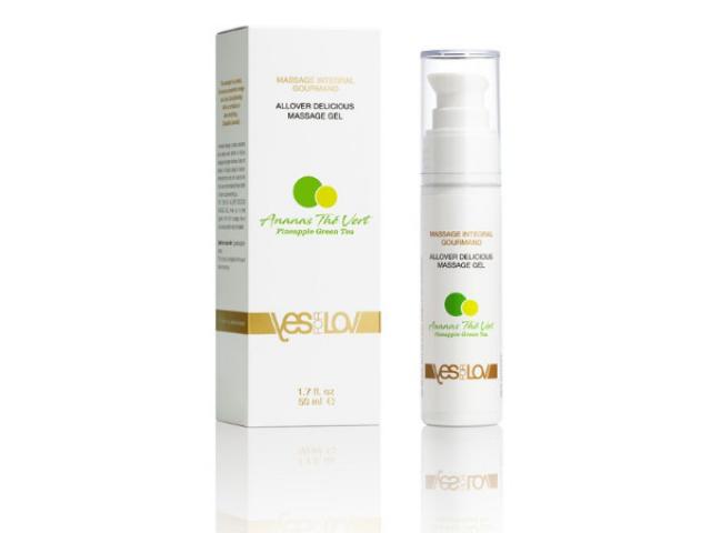 GEL DE MASSAGE ET LUBRIFIANT INTÉGRAL GOURMAND A BASE D'EAU 