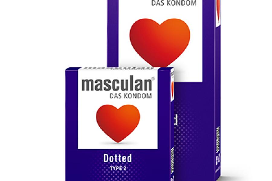 PRESERVATIFS MASCULAN DOTTED EN LATEX PAR 3