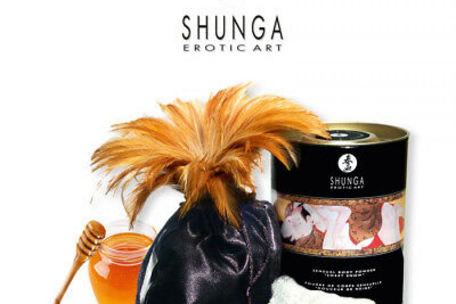 POUDRE DE CORPS COMESTIBLE SHUNGA, POUR MASSAGE A SEC ET LE JEU INTIME