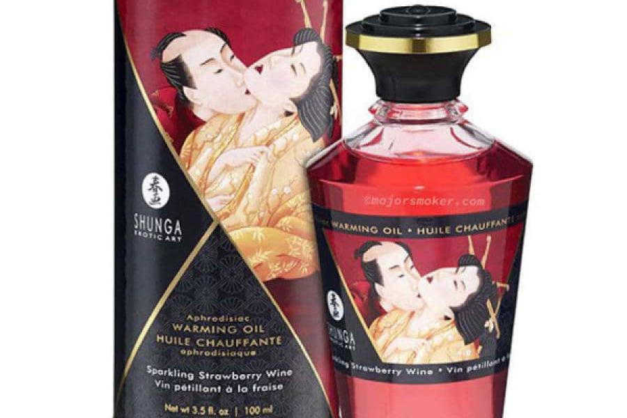 HUILE DE MASSAGE APHRODISIAQUE CHAUFFANTE ET COMESTIBLE DE SHUNGA 